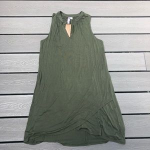 Olive green mididress